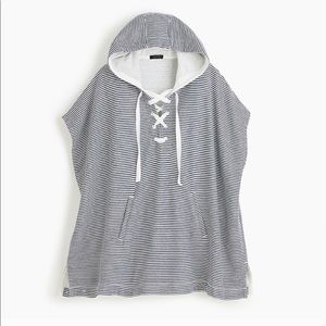 JCrew Striped Cozy Beach Poncho Coverup XS/S